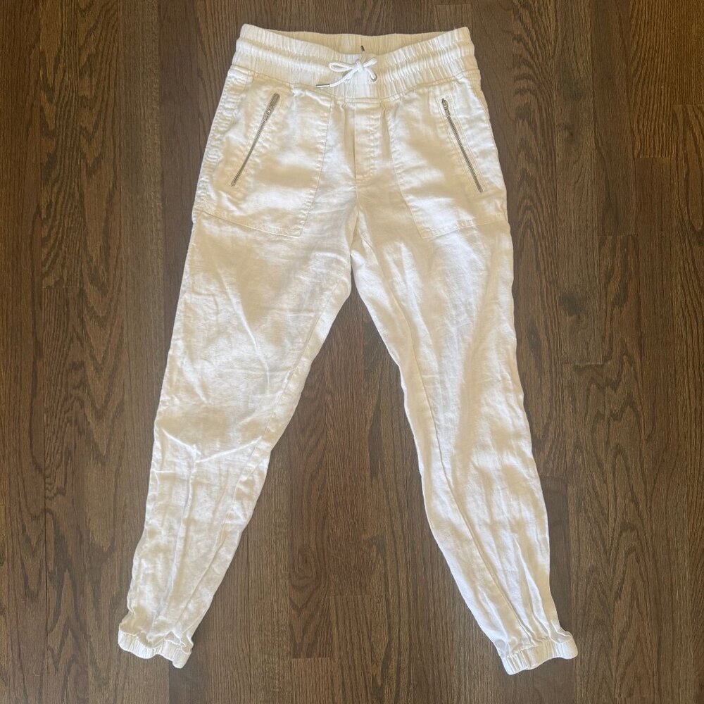 ATHLETA - Cabo Linen Joggers (White, NWOT) - Picture 2 of 7
